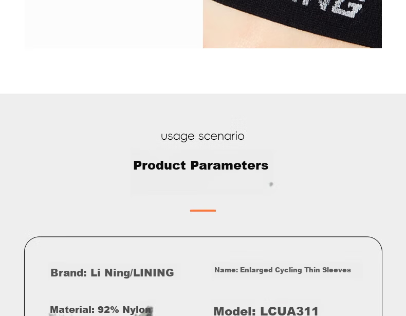 LI-NING Men's Cooling UV Protection Arm Sleeves Ice Silk Sun Protection Sleeve 2026 Cycling Arm Guard Women's Anti-UV 23