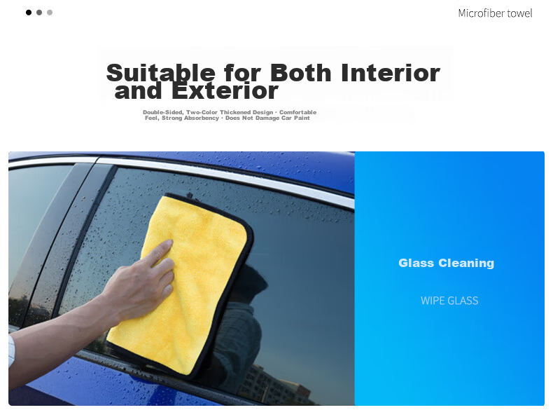 Good Weather Car Wash Towel, RV And Large Vehicle Cleaning Cloth, Lint-Free, Absorbent Car Cleaning Towel, Large Size, Blue, Thickened, 1 Piece, 60*160 3