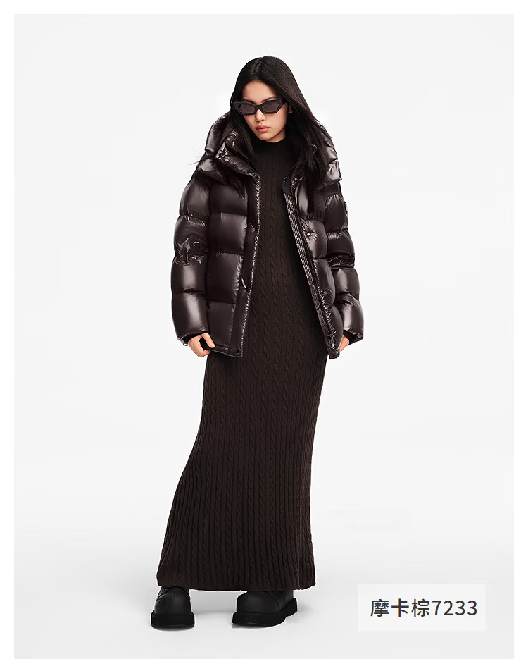 BOSIDENG Off-Season Women's Goose Down Puffer Jacket Thickened Fashionable Versatile Winter Coat Mall Hot Sale Same Style 25