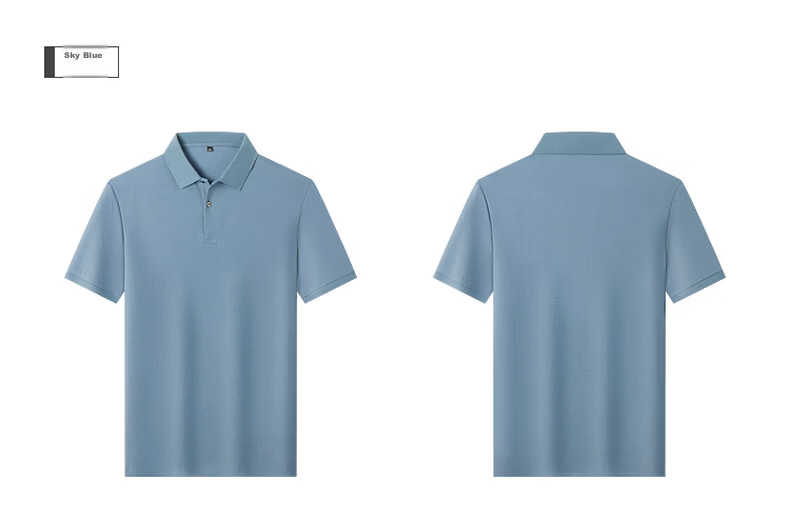 FIRS 100% Cotton Mercerized Summer Short Sleeve Polo Shirt 2026 New Men's T-Shirt High-End Top 27