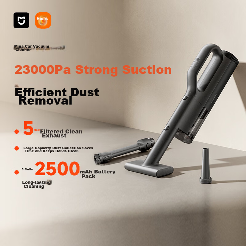 Mijia Xiaomi Car Vacuum Cleaner Wireless Handheld Strong Suction Pet Hair Remover MJXCQ01QW
