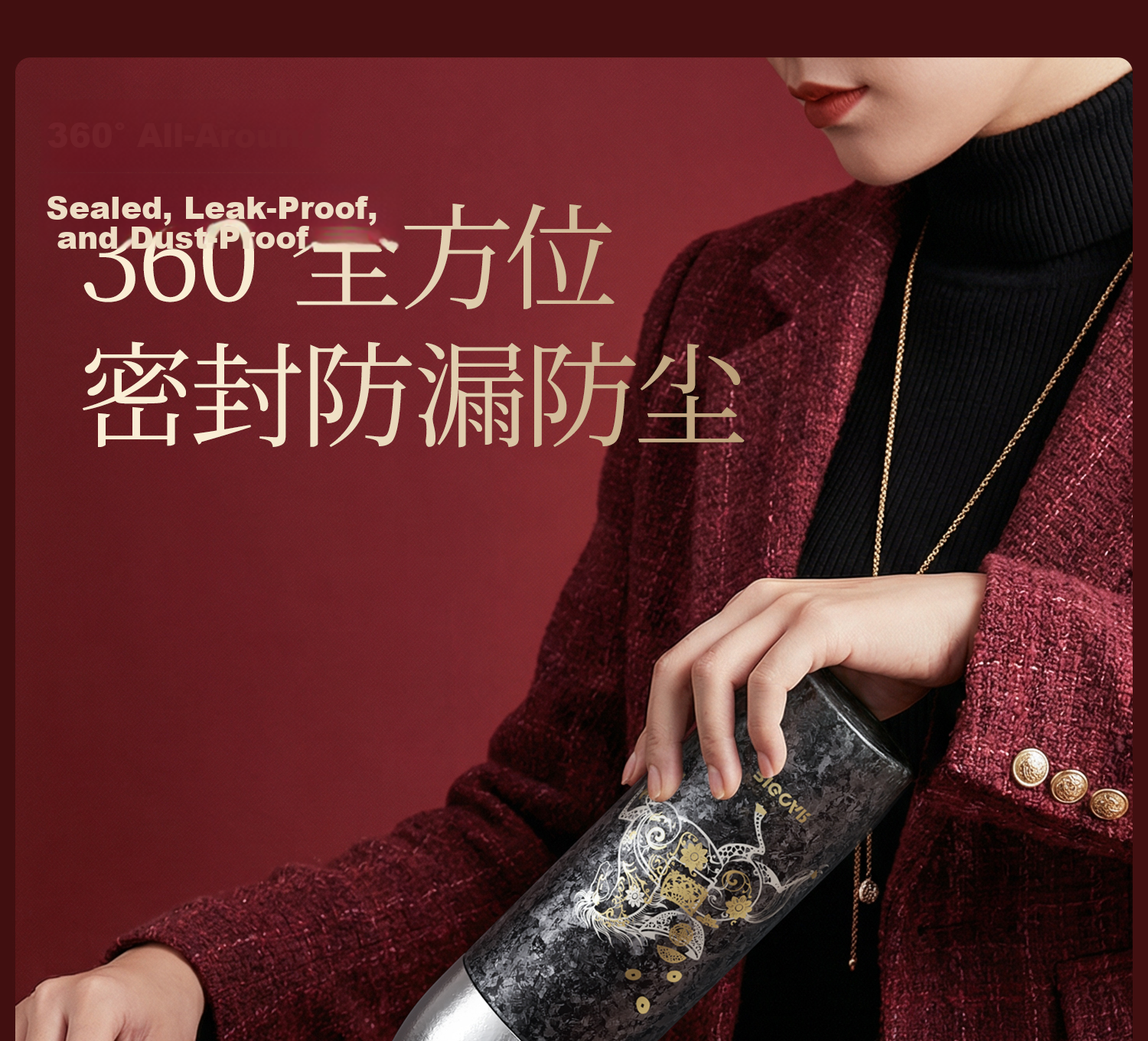 Dakama Year of the Horse Limited Edition Pure Titanium Stew Tea Cup Men's Business Tea Water Separation Brewing Cup High-Value Insulated Hot and Cold Gift Titanium Cup 20