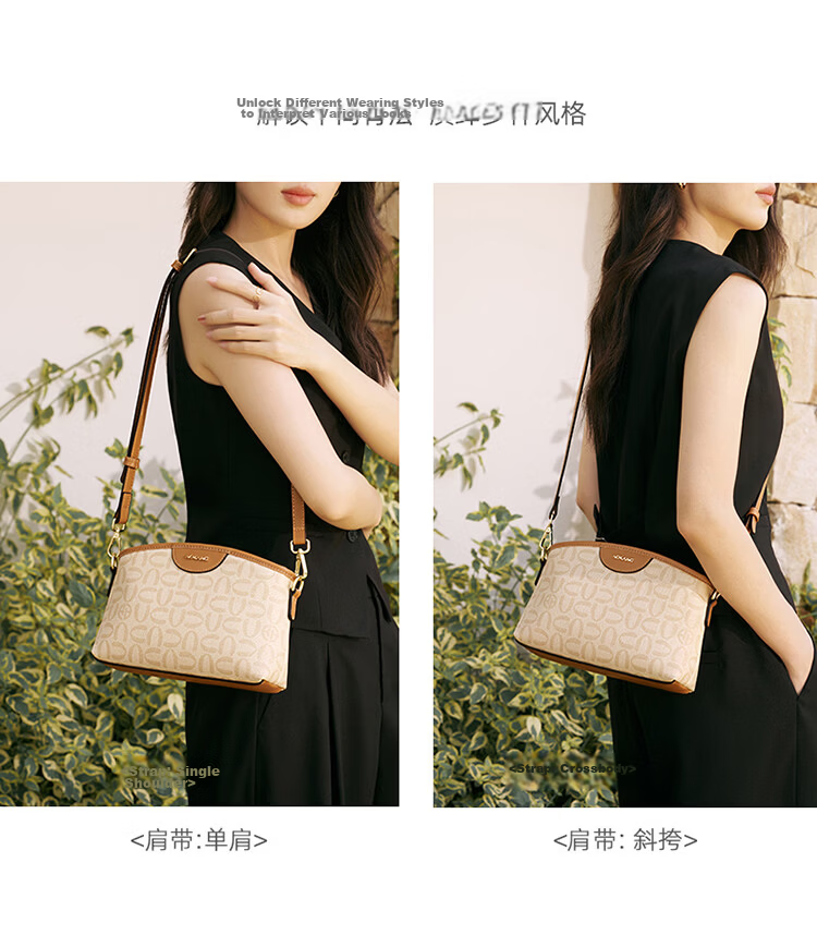 Aokang Women's Bag 2026 New Retro Small Square Phone Bag Luxury Crossbody Shoulder Bag Birthday Gift for Wife and Mom 9