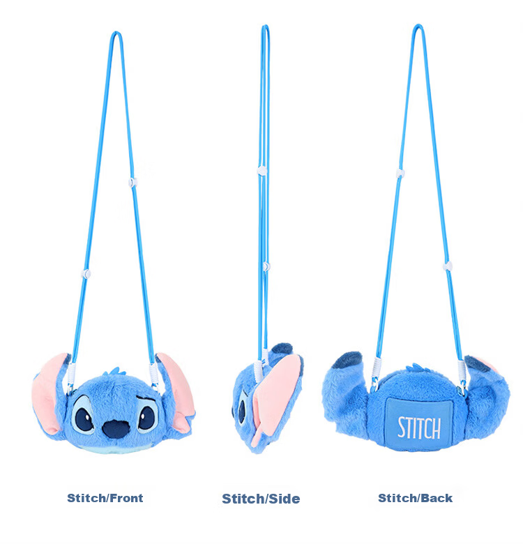 Disney Cute 3D Angel Plush Crossbody Bag for Women Girls Birthday Gift 16