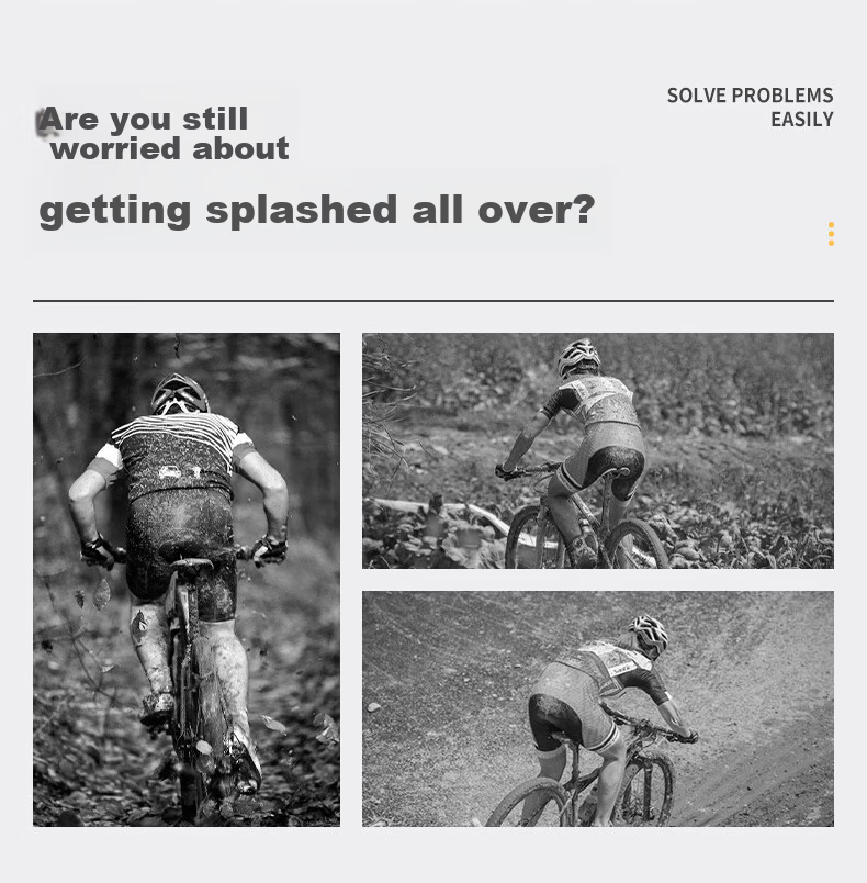 Flying Pigeon Mountain Bike Mudguard Folding Bike Road Bike Front and Rear Wheel Waterproof Extended Fender Universal 3