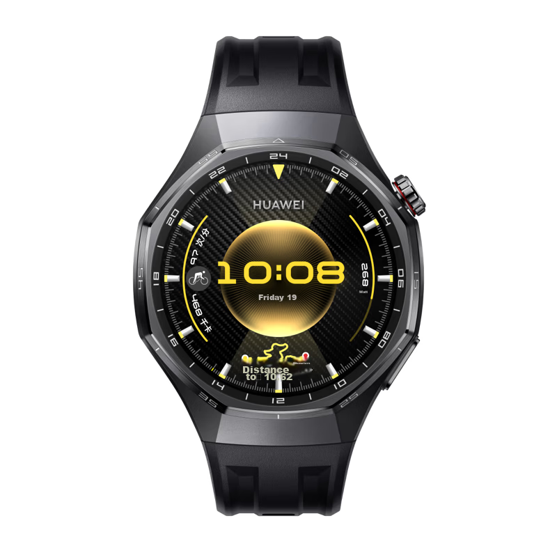 HUAWEI WATCH GT 6 Pro Obsidian Black 46mm Smartwatch with 21-Day Battery Life, Sapphire Glass & Titanium Alloy, Upgraded from GT5 Pro, Enhanced Cycling Experience