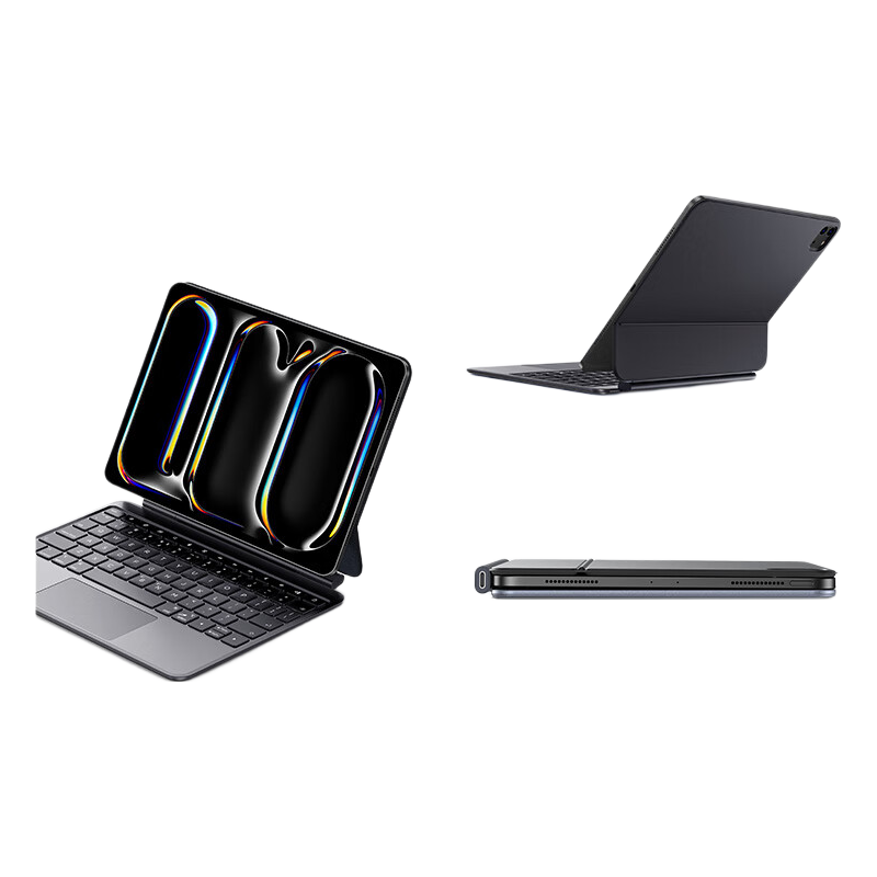 Baseus [2026 Upgrade] iPad Magic Keyboard Protective Case Integrated for iPad Air 8/7/6 13-inch / Pro 2022-2023 12.9-inch