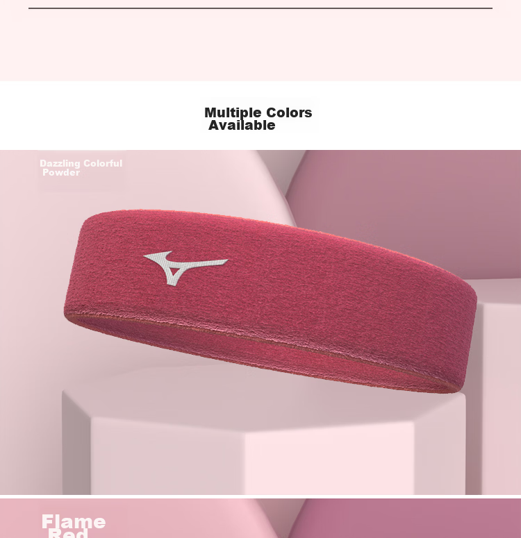 MIZUNO Sports Headband for Men And Women, Running Basketball Fitness Sweat-Absorbing Breathable Headband 006-29 Light Blue Single Band 13