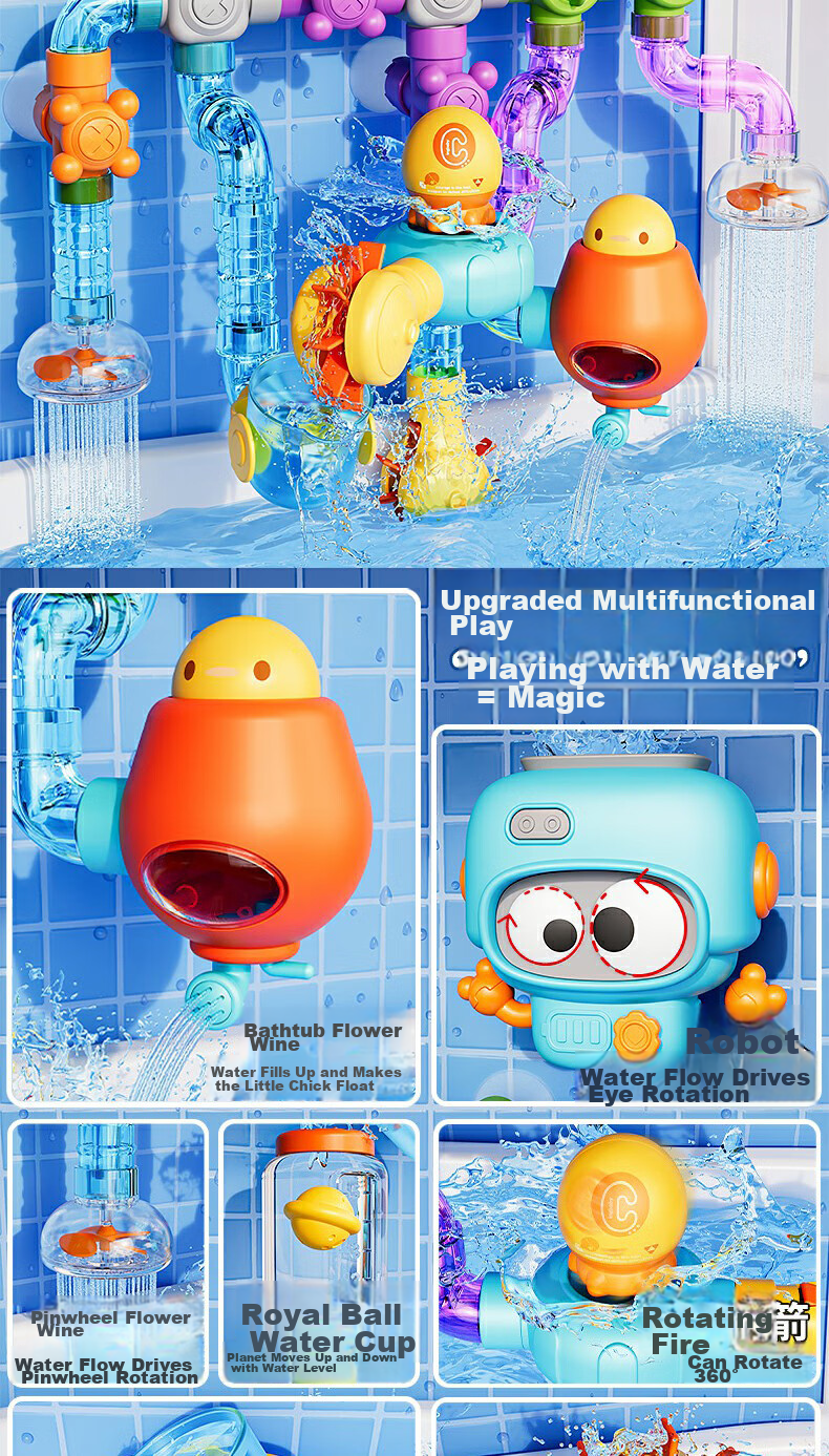 Anby Families Children's Little Yellow Duck Water Gun, Water Play Toy, Bath Toy, for Boys And Girls Aged 2-3 Water Squirt Gun, Water Gun for Kindergarten And Toddlers, Water Fight Equipment, Pack of 2 2