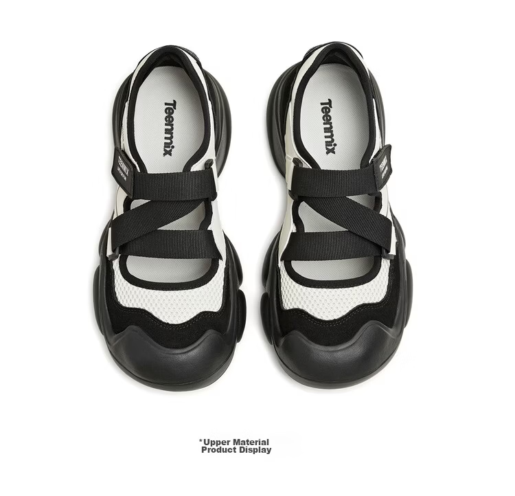 TEENMIX Hou Minghao Recommended Sports Mary Jane Shoes, Thick-Soled Height-Increasing Women's Flats, Blue-New Style, Size 36 5