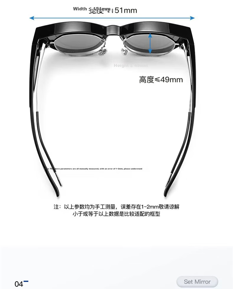 Boshide Sunglasses Set Polarized Cat Eye Sunglasses for Nearsighted Square and Round Faces Slimming Bright Black Frame Gray Lenses 6