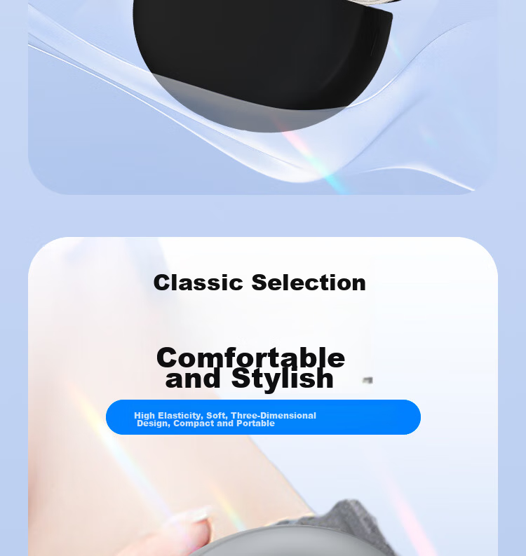 ESCASE Protective Case for OPPO Enco Air4 and Air4 Pro Wireless Bluetooth Earphones, Shockproof, Dustproof, Silicone, Unisex, Anti-Stain, Wear-Resistant, Black with Lanyard 6