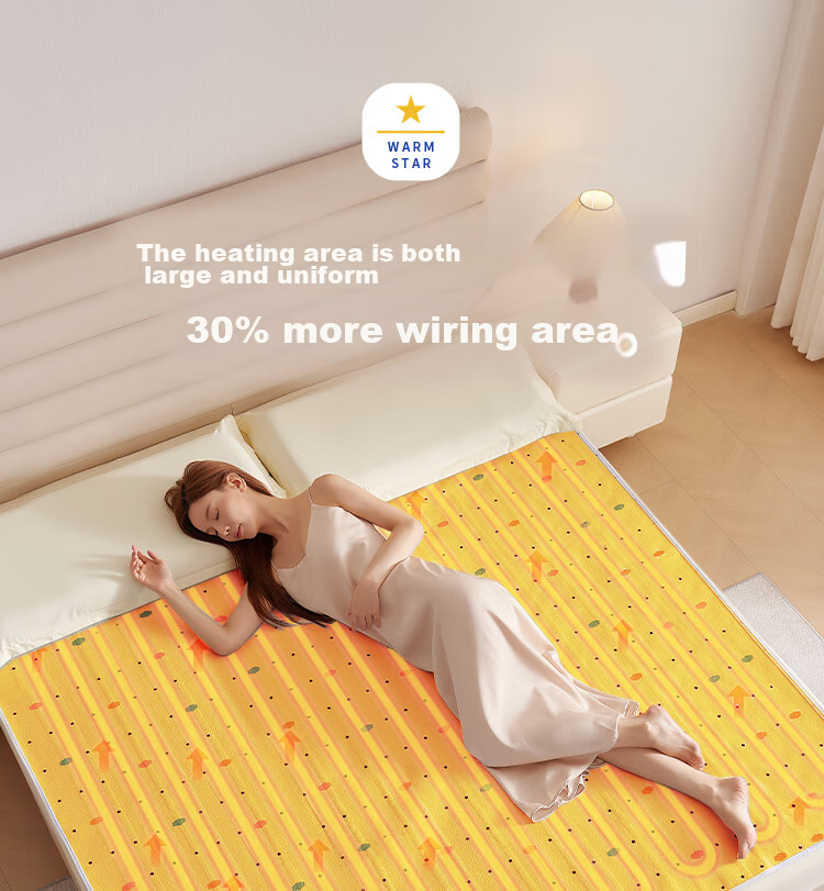 JD Jingzao Electric Heating Blanket 1.2x1.5m Single Dormitory Moisture Removal 3-Level Temperature Control High-Temperature Power Off JD Self-Operated 8