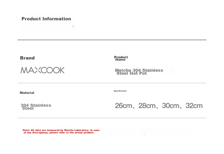 MAXCOOK 26cm 304 Stainless Steel Hot Pot Soup Pot Induction Cooker Compatible Double Bottom with Lid Includes Pair of Hot Pot Spoons MH-26 14