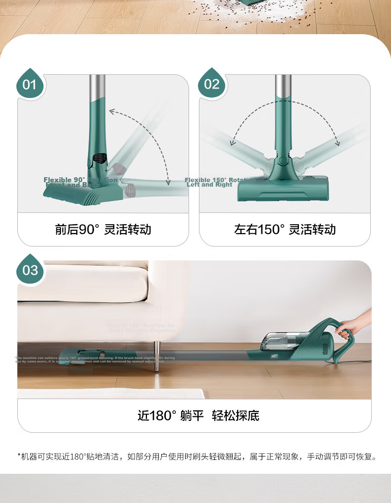 Haier Vacuum Cleaner, Cordless Lightweight Handheld And Stick Vacuum for Home And Car Use, Multi-Functional High-Power Strong Suction All-In Dusting Machine SQ2, Ideal Gift Choice 15