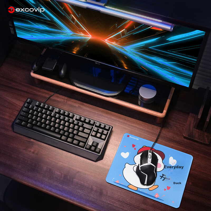 EXCO Blue Sea And Green Mountains Fine Anime Cute Mouse Pad Small Size with Lock Edge Desktop Computer Gaming Laptop Keyboard Medium Cartoon Office Girls Soft Portable 0437 3
