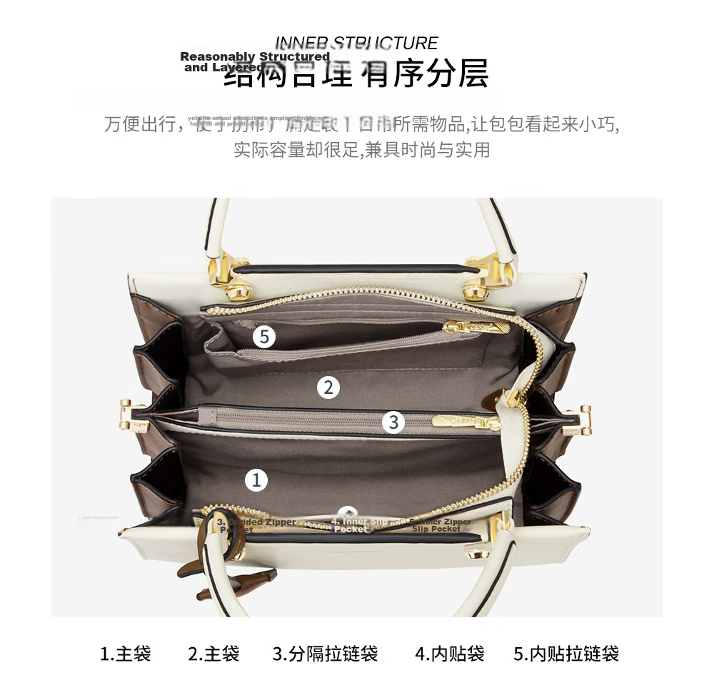 Cnoles Women's Handbag, Latest 2026 Model, Tote Bag, Anniversary Gift for Wife, High-End Brand, Thoughtful And Practical 7