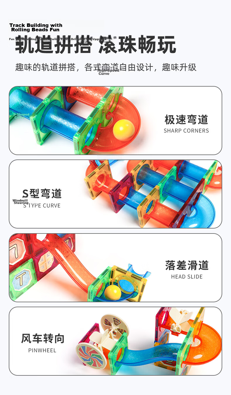 MAGPLAYER Mini Magnetic Blocks Portable Pocket Geometric Cube Magnetic Building Blocks Toy for Children Ages 3-6 Mini Travel Set 8