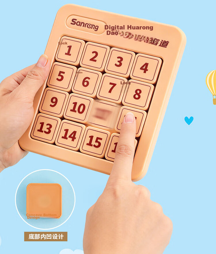 Congpai Children's 6x6 Magnetic Digital Sliding Puzzle Educational Intelligence Toy for Kids Ages 8-12 Children's Day Gift 8