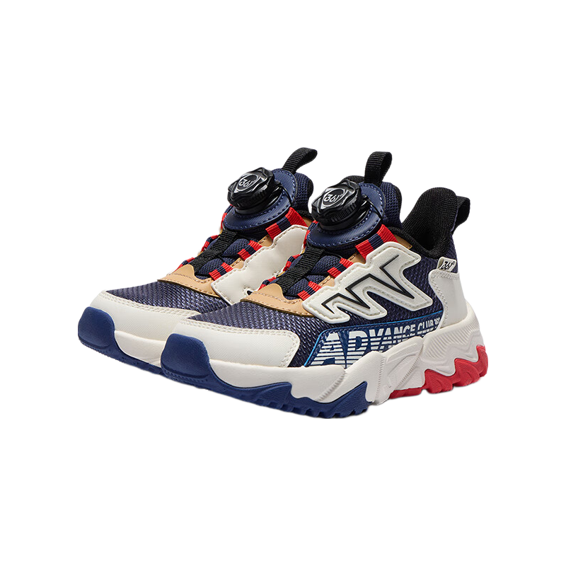 361掳 Children's Sports Shoes, Autumn 2025, Boys And Girls Lightweight Shock-Absorbing Sneakers, Breathable Mesh Outdoor Shoes, Blue, Size 31