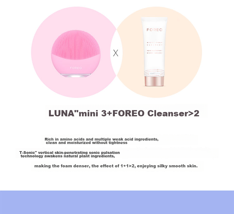 FOREO Luna Facial Cleansing Device, LUNA Mini3 Purifying Cleansing Device, Balances Oil, Face Washing Instrument, Pore Cleaner, Cherry Red Rechargeable Model 27