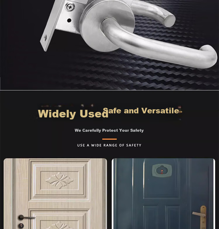 Dipu Fireproof Door Lock Stainless Steel Safety Passage Lock Fire Door Corridor Lock Premium Copper Core Fire Door Lock 2