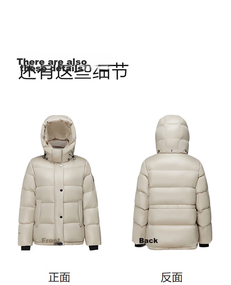 BOSIDENG Off-Season Women's Goose Down Puffer Jacket Thickened Fashionable Versatile Winter Coat Mall Hot Sale Same Style 31