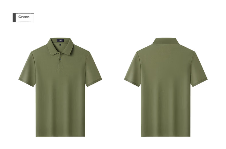 FIRS 100% Cotton Mercerized Summer Short Sleeve Polo Shirt 2026 New Men's T-Shirt High-End Top 28