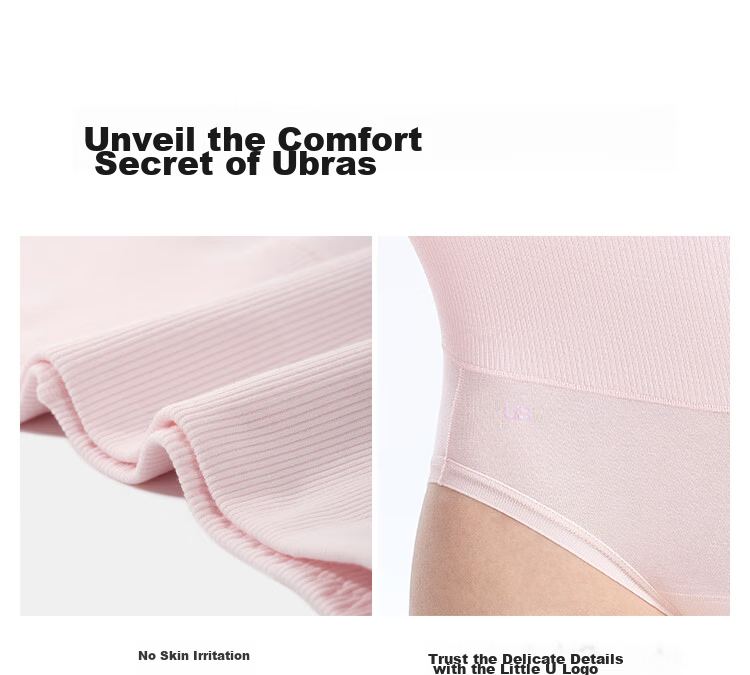 Ubras Class A Cotton Breathable Lightweight Abdomen Control Pure Cotton Women's Underwear 15A Antibacterial Crotch High Waist Women's Underwear Two Pieces L 18