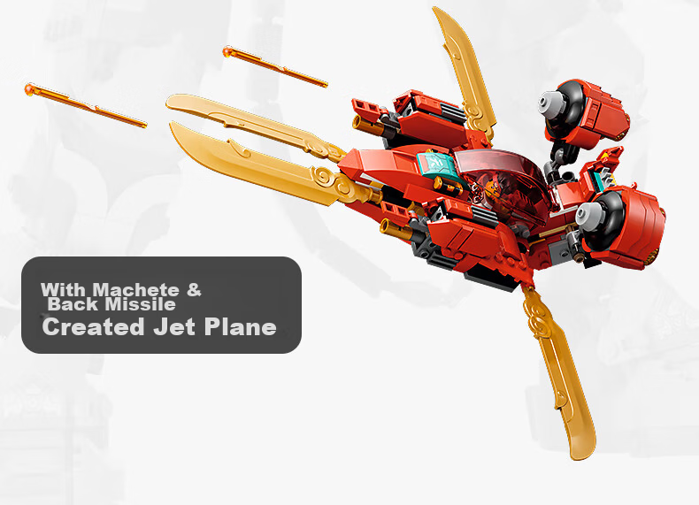 LEGO Building Blocks Wukong Little Hero 80045 Monkey King Transforming Mecha Kids Toy Birthday Gift for Boys and Girls 7