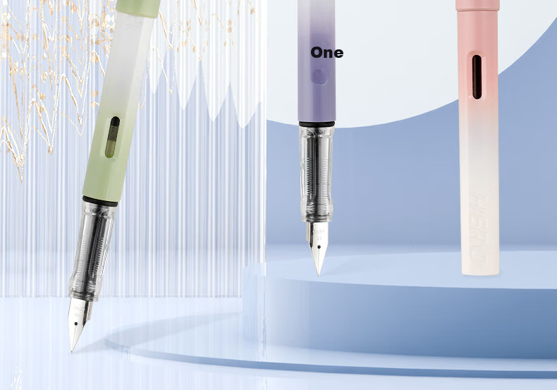 HERO Fountain Pen 1359 Nezha Series Fine Nib Thermosensitive Erasable Student Pen for Boys and Girls Beginner Handwriting Practice Grade 3 Posture Correction Ink Pen EF Nib Blue 2