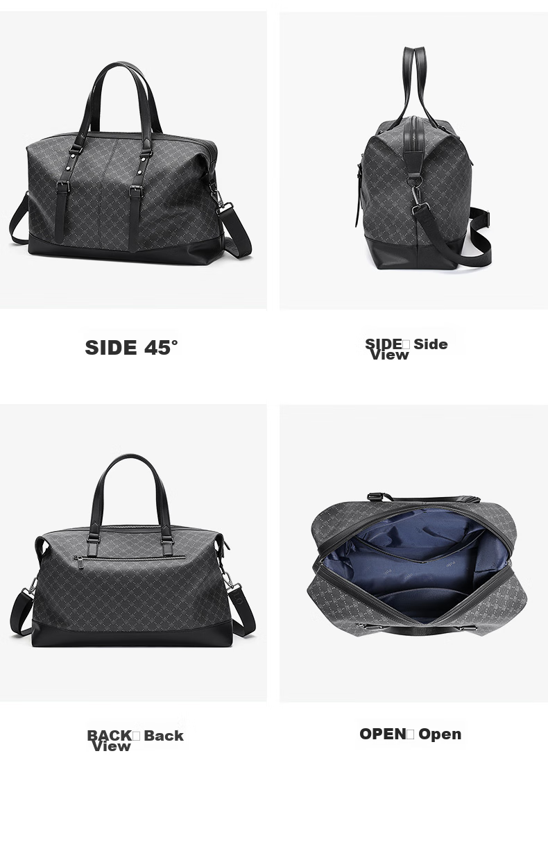 POLO Travel Bag, Men's Handbag, Luggage Bag, Gym Bag, Business Trip Large Capacity Suitcase, Storage Bag, Black 19