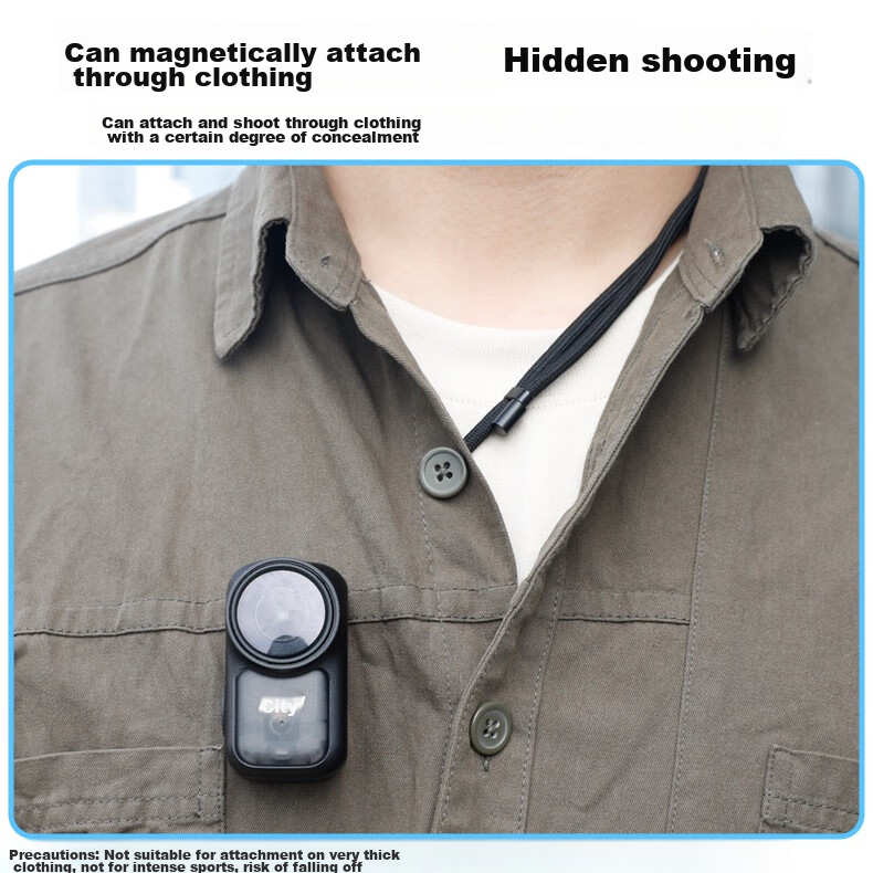 Qiye Magnetic Lanyard Mount First-Person View DJI Nano Accessory Osmo Nano Neck Shoulder Chest Strap Mount for Unboxing and Filming Videos 5