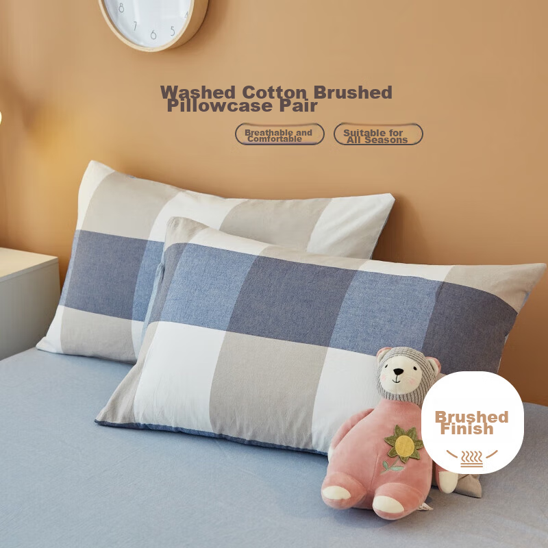 Aiwei Brushed Cotton Pillowcase Pair Children's Cartoon Student Single Pillowcase Jianxi Pattern 48*74cm