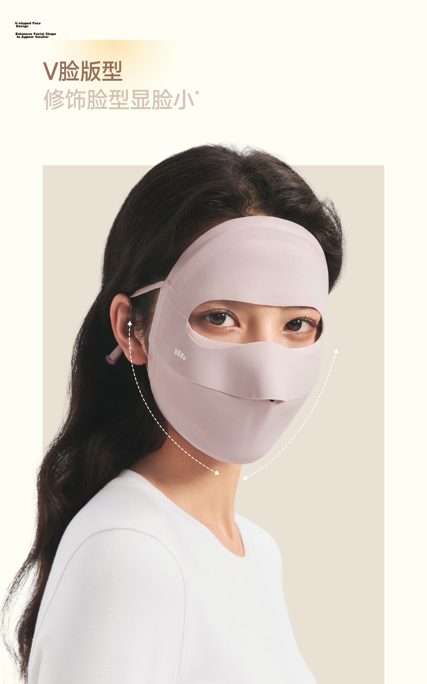 Beneunder Face Mask, Sun Protection Face Cover, Full-Face Coverage, Lightweight And Seamless, Sunscreen Face Mask, Face Bib, High-Quality Cycling Breathable Medical Beauty Gray 11