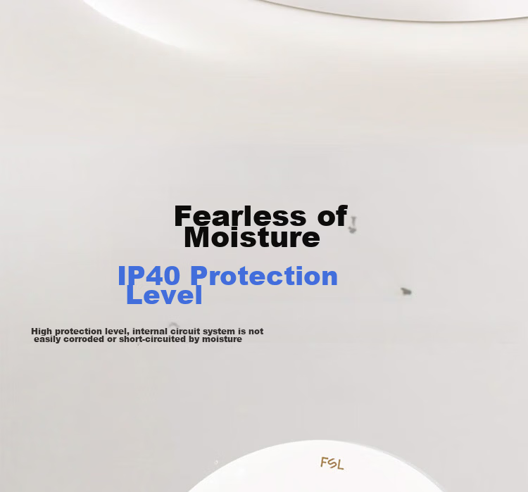 FSL Foshan Lighting High CRI LED Ultra-thin Waterproof Ceiling Light for Bedroom Corridor Balcony Study IP40 Moisture Dust Mosquito Resistant Simple Energy-saving 36W Cool White 5