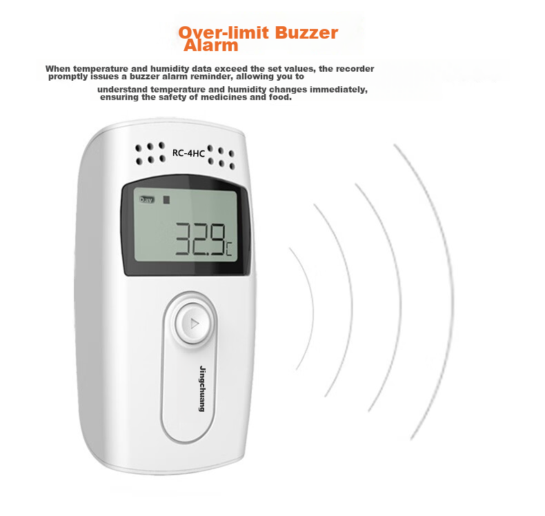 Elitech RC-4 Temperature Data Logger GSP Pharmaceutical High-Precision USB Hygrometer with Probe and Export Function 2