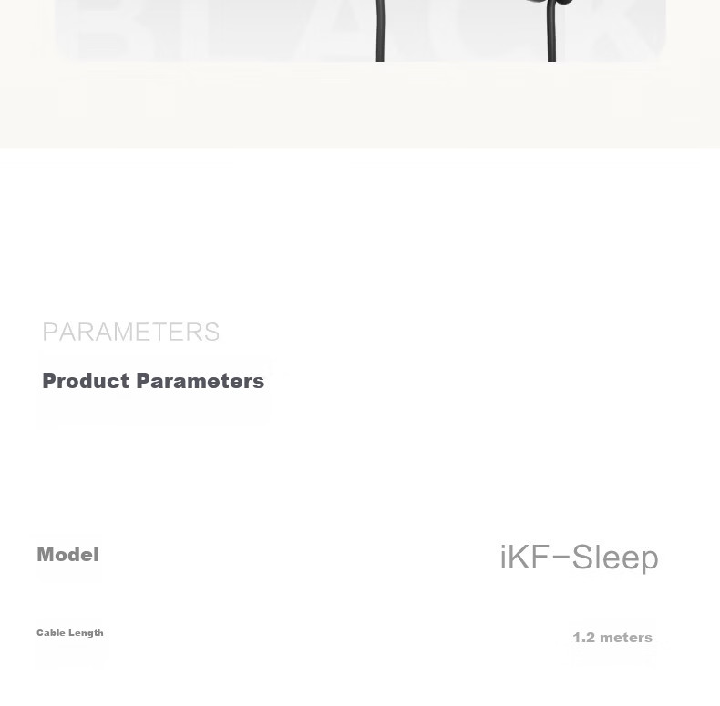 IKF Sleep Wired In-Ear Sleep Headphones Side Sleep Noise Cancelling Soft Earphones with Mic 3.5mm for Apple Android Yunyan White 28