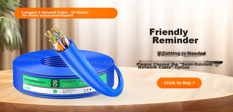 BIAZE CAT6 Ethernet Cable, 8 Meters, Gigabit Network Connection Wire, Unshielded Twisted Pair (UTP) Patch Cord for Engineering And Home Use, Computer Broadband Monitoring, 8-Pin Double Twisted Pair Finished Patch Cable with Connectors WX8 1