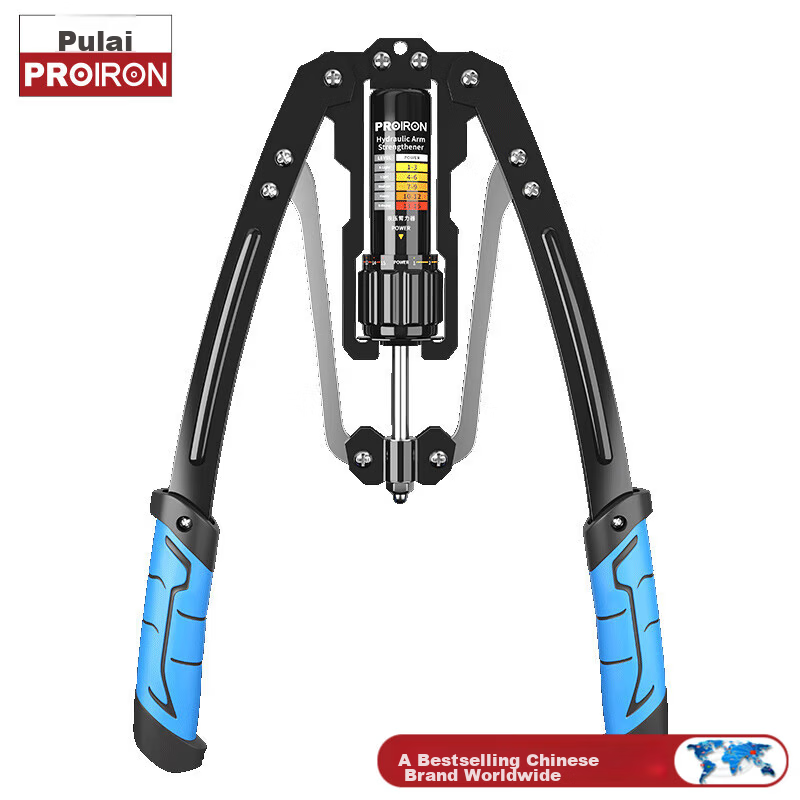 PROIRON Adjustable Hydraulic Arm Strengthener with Smart Counter Grip Strengthener for Men Chest Muscle Trainer