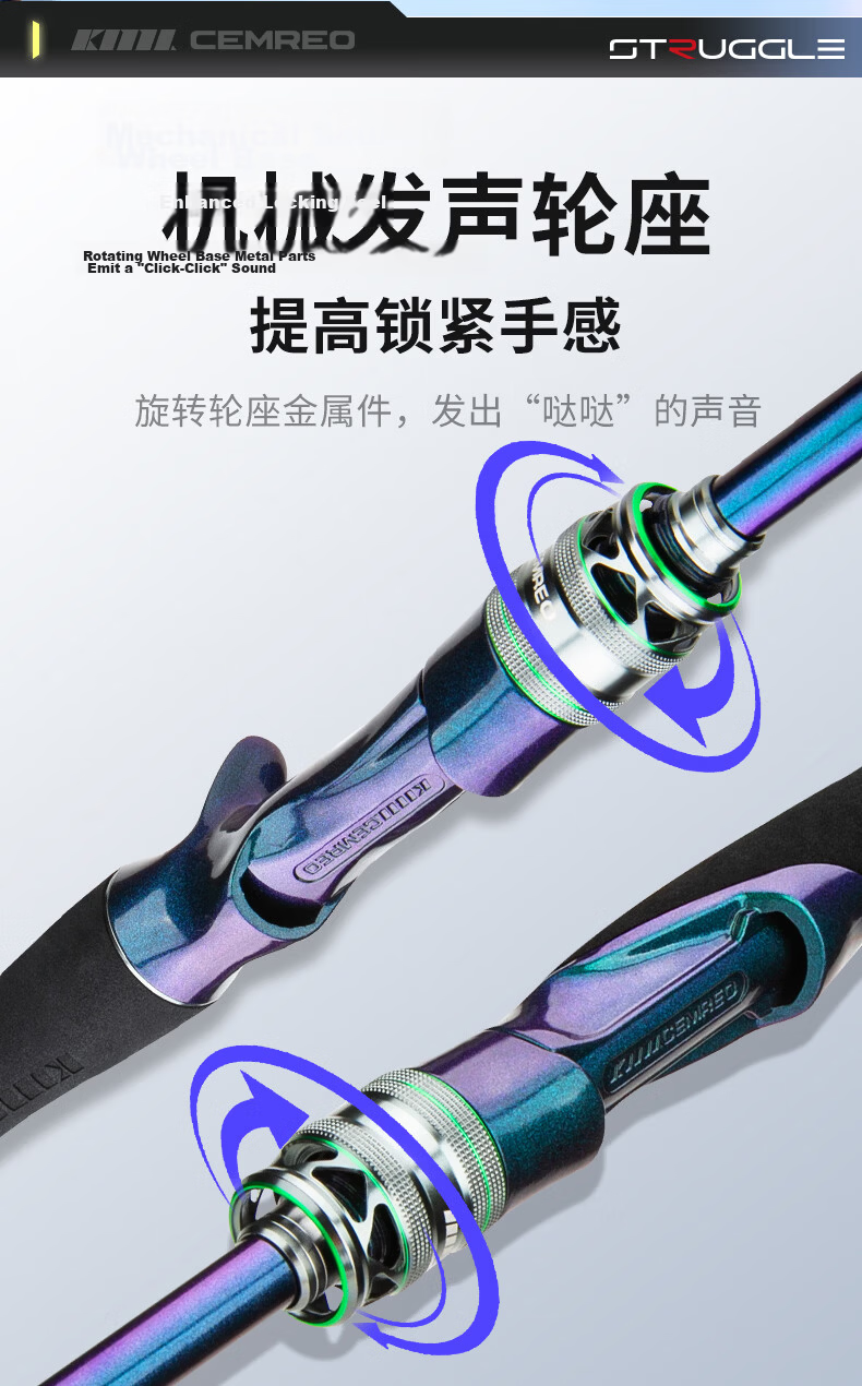 Komairay Dragon Warrior 8th Generation Universal Lure Rod 2.1m Straight Handle Set Long Cast Ultra-Light Carbon Pike Fishing Rod 2