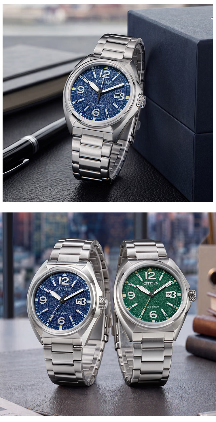 CITIZEN Watch for Men, Eco-Drive, Japanese And Korean Style, Date Display, Black Dial, Steel Band, Student Gift for Boyfriend, BM7460-88E 8