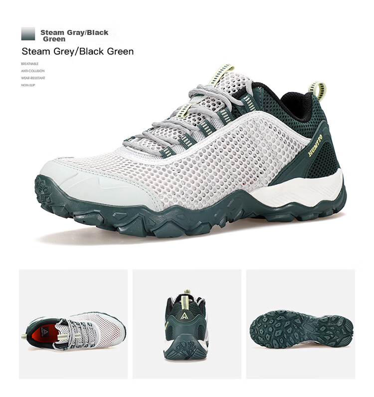 HUMTTO Mesh Hiking Shoes Non-slip Wear-resistant Men's Outdoor Mountaineering Breathable Casual Shoes Sand Camouflage Size 43 16