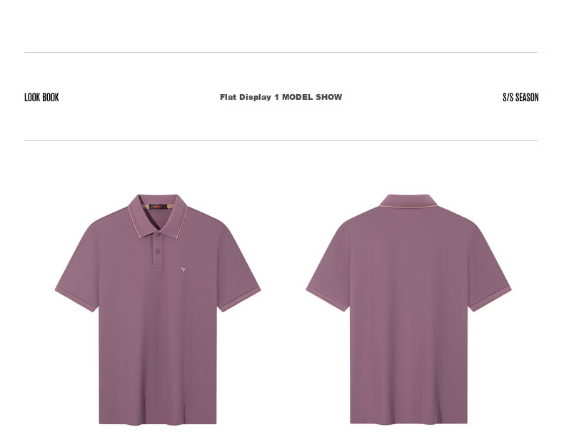 SEVEN Cool-Touch Non-Shrinking Collar Men's Summer Breathable Short-Sleeve POLO Shirt Business Casual Top 2XL 24