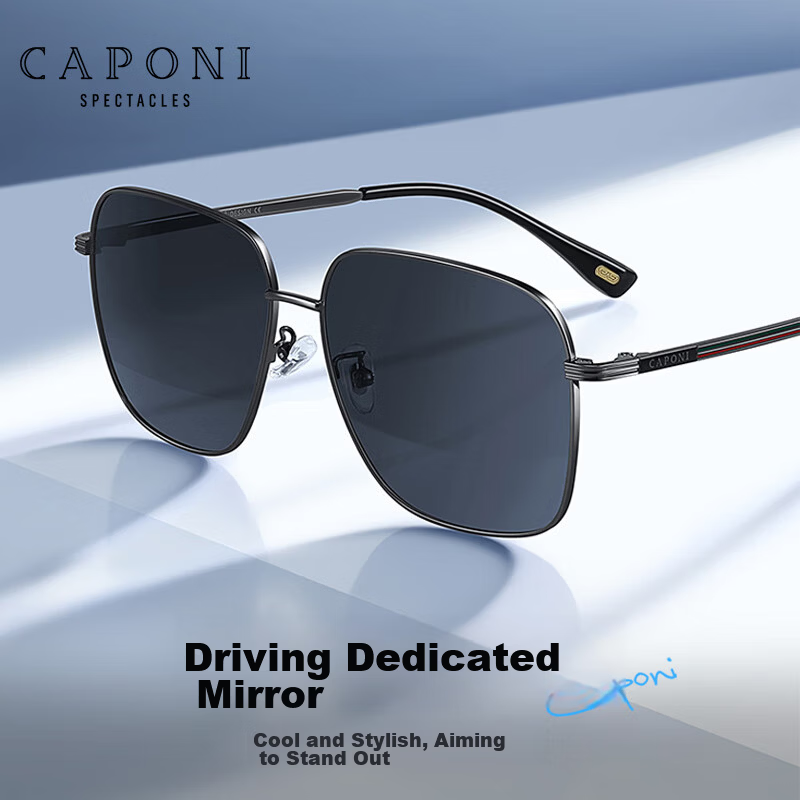 CAPONI HD Polarized Sunglasses for Men and Women Outdoor Driving Fashion UV Protection