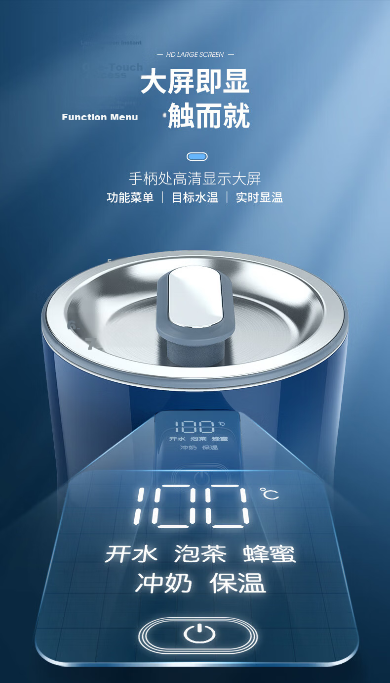 Morphyrichards Electric Kettle, Household Water Boiler, 1.5L Stainless Steel 304 Double-Layer Anti-Scalding, Real-Time Temperature Display, Boiling Kettle MR6070 White 5