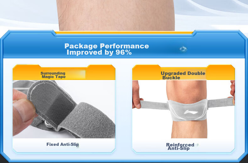 Li-Ning Patellar Strap Knee Brace for Sports, Hiking, Men And Women, Running, Jump Rope, Badminton, Basketball, Meniscus Injury Knee Support 7