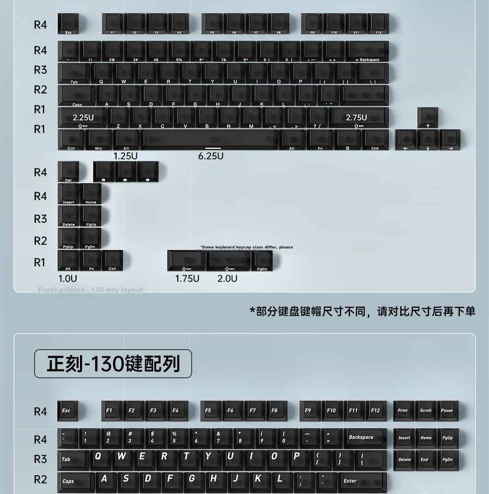 Zhenhuo Gaming Foggy Transparent Keycaps Transparent Wooting Little Bee Made68/75 Mechanical Magnetic Axis Keyboard Custom Side-Engraved 94 Keys - Purple 7