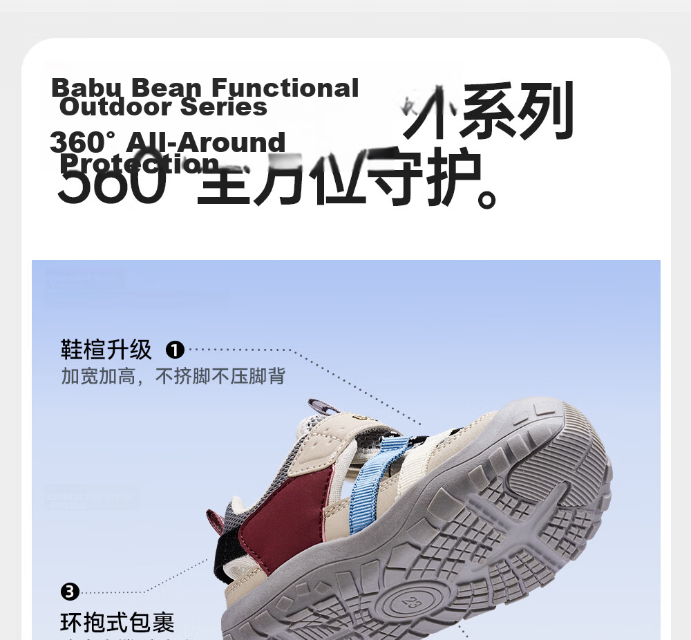 BOBDOG Kids Sandals Baby Walking Shoes Hollow Breathable Boys Shoes White Green 29 Summer New 26 7