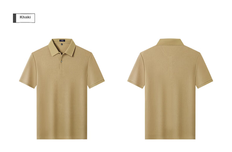 FIRS 100% Cotton Mercerized Summer Short Sleeve Polo Shirt 2026 New Men's T-Shirt High-End Top 31